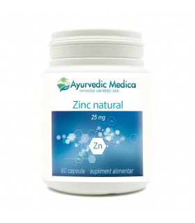 Zinc Natural, 25mg, 60 cps